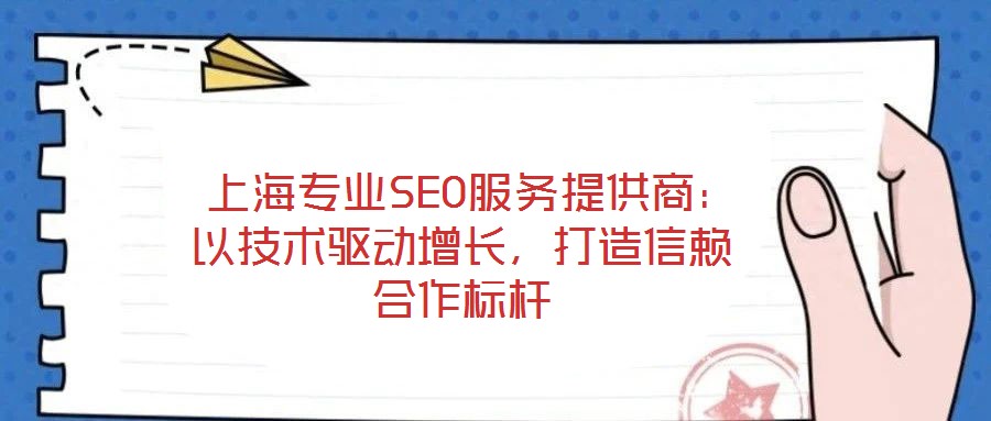 上海專業(yè)SEO服務(wù)提供商：以技術(shù)驅(qū)動增長，打造信賴合作標(biāo)桿