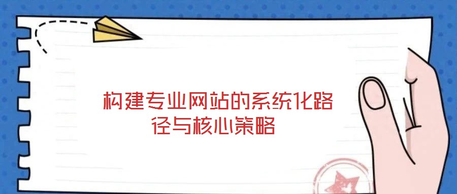  構建專業(yè)網站的系統(tǒng)化路徑與核心策略
