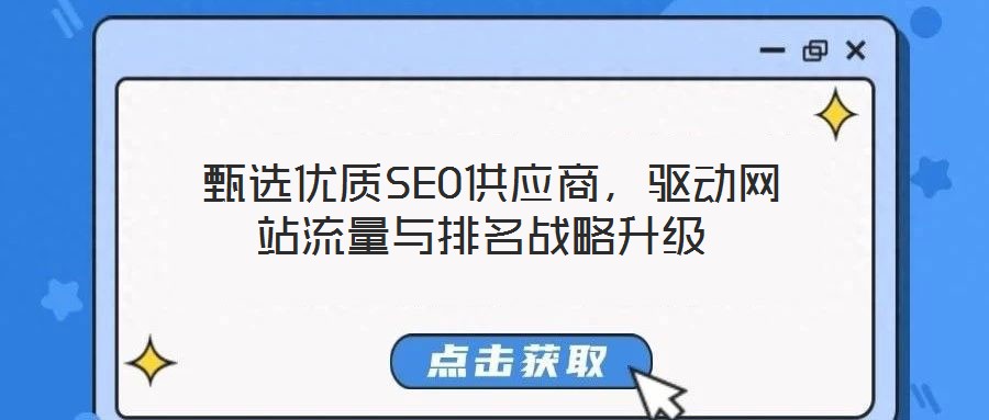  甄選優(yōu)質SEO供應商，驅動網(wǎng)站流量與排名戰(zhàn)略升級